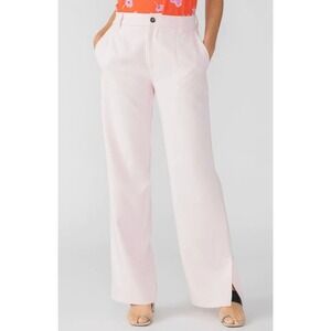 Sanctuary Noho Pants Women's 27 Smokey Rose‎ Pink Wide Leg Trousers NWT Slit Hem